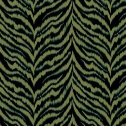 Jersey Polyester Zebra Grün