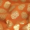 Baumwoll-Jersey Skull Gold/Orange