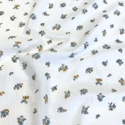 Musselin Hope Blau Weiss