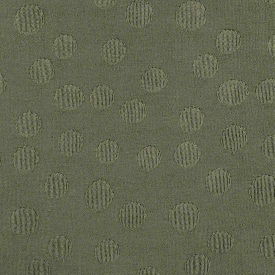 Jersey Große Punkte Khaki-grün 2 Jersey Große Punkte Khaki-grün – Bild 2