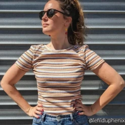 Gerippter Stoff Polyester Streifen Beige -Nähzubehör Verkäufe 2024 17650a0dacc73e31d4e45b82da8c2cebb2288253 248812 5