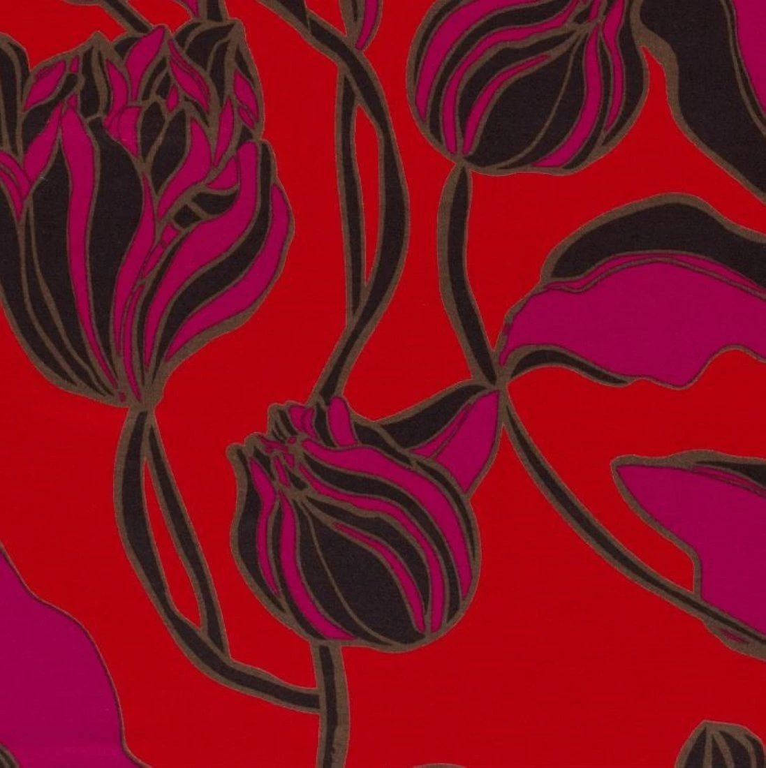 Jersey Viskose Elasthan Blumen XXL Pink Rot 1 Jersey Viskose Elasthan Blumen XXL Pink Rot