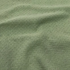 Musselin BlumenstickereiKhaki