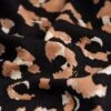 Jersey Viskose Leopard Schwarz