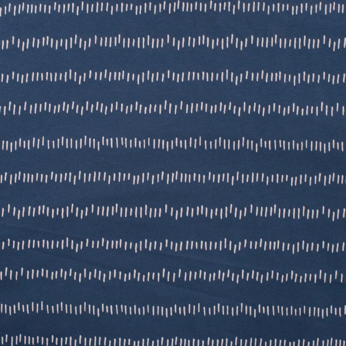 Baumwolljersey Elasthan Striche Blau 1 Baumwolljersey Elasthan Striche Blau