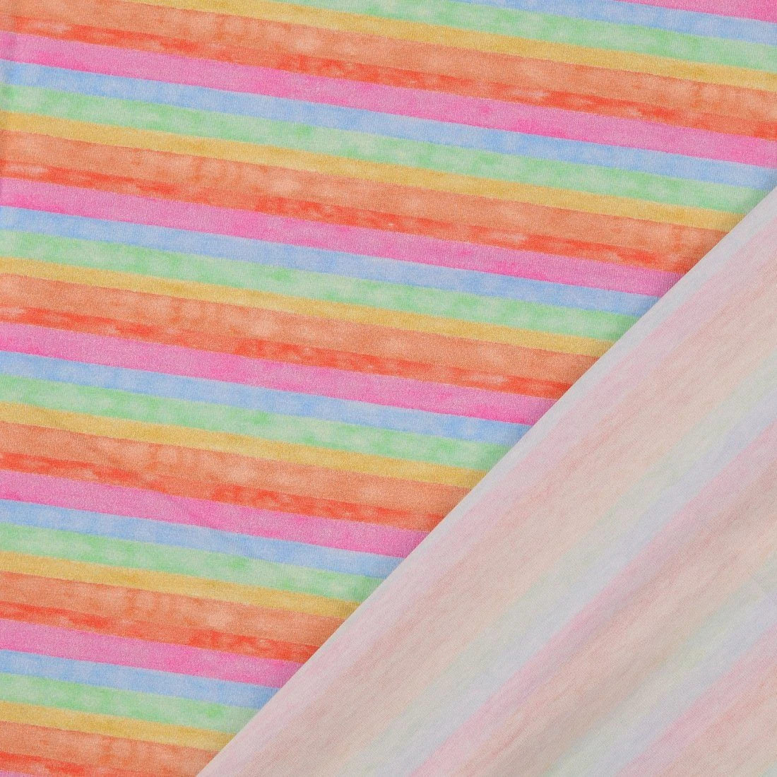 Jersey Baumwolle Digital Print Streifen Bunt 3 Jersey Baumwolle Digital Print Streifen Bunt – Bild 3