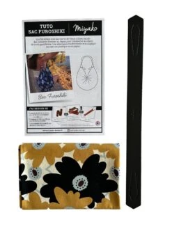 Set Tasche Furoshiki Stoff Geblümt Ocker Und Griff - Miyako -Nähzubehör Verkäufe 2024 279486cf7350a2e9757f282782a121f43cb173ed 314220 01
