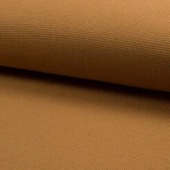 Jersey Baumwolle Geprägt Einfarbig Karamell