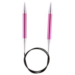 Leichte Aluminium-Rundstricknadeln 80cm, In Bunten Farben Mit 10mm Spitze