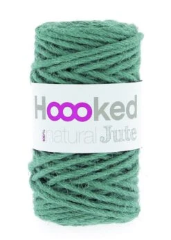 Jute Strickgarn Hooked Petrolblau