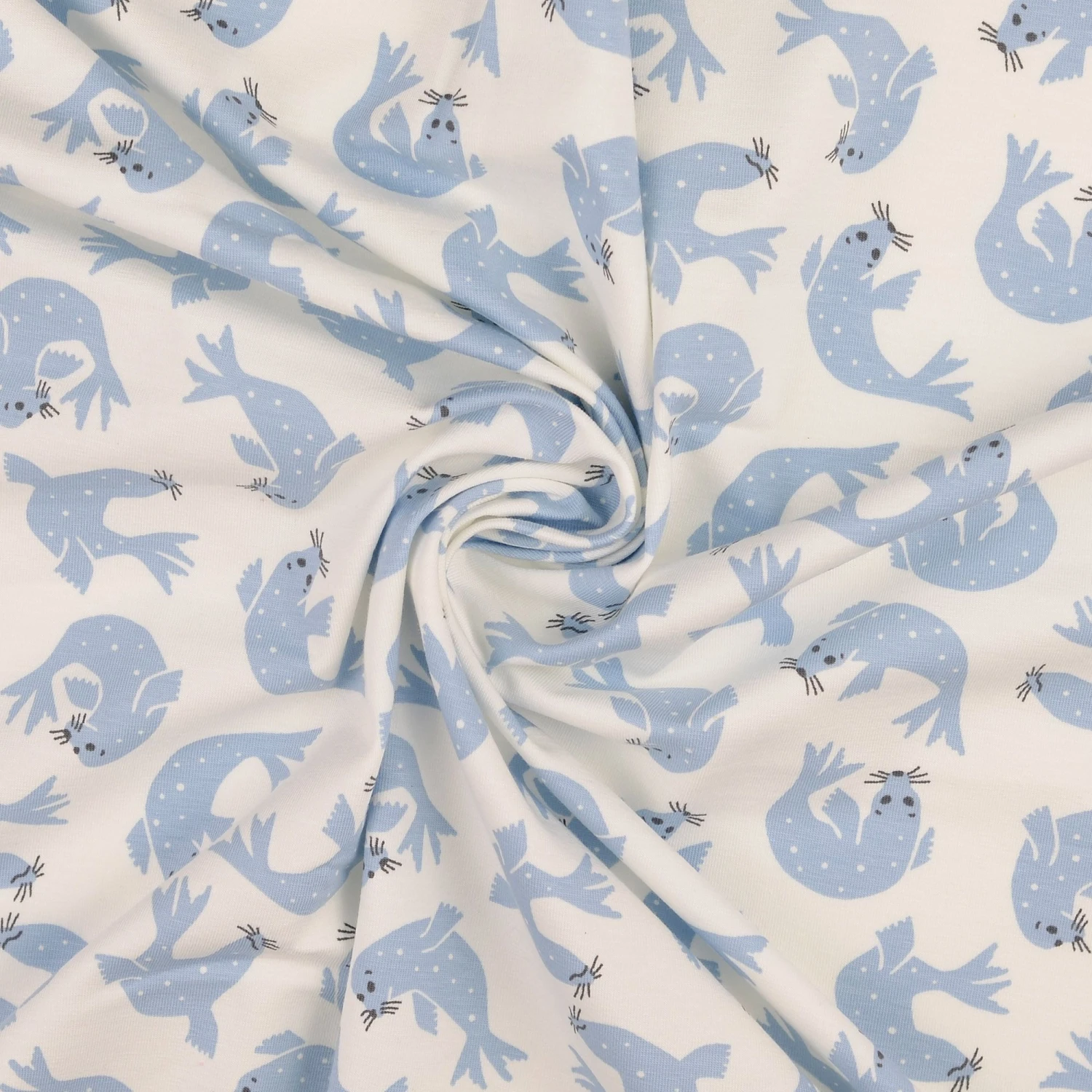 Jersey Bio-Baumwolle Otharie Himmelblau Weiß 2 Jersey Bio-Baumwolle Otharie Himmelblau Weiß – Bild 2