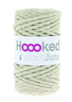 Jute Strickgarn Hooked Cremefarben