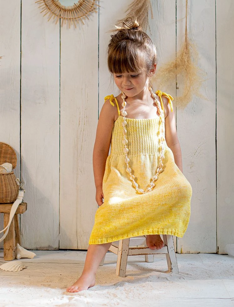 MERINGUE - Baumwolle/Sojavisose Strickgarn Gelb 5 MERINGUE - Baumwolle/Sojavisose Strickgarn Gelb – Bild 5