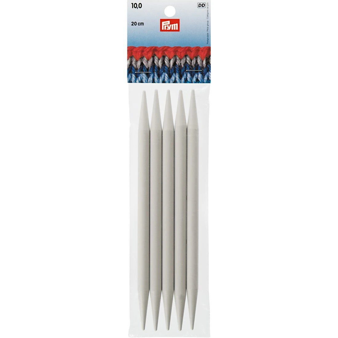 Prym Strumpfstricknadeln, 20cm, 10,00mm, Grau 1 Prym Strumpfstricknadeln, 20cm, 10,00mm, Grau