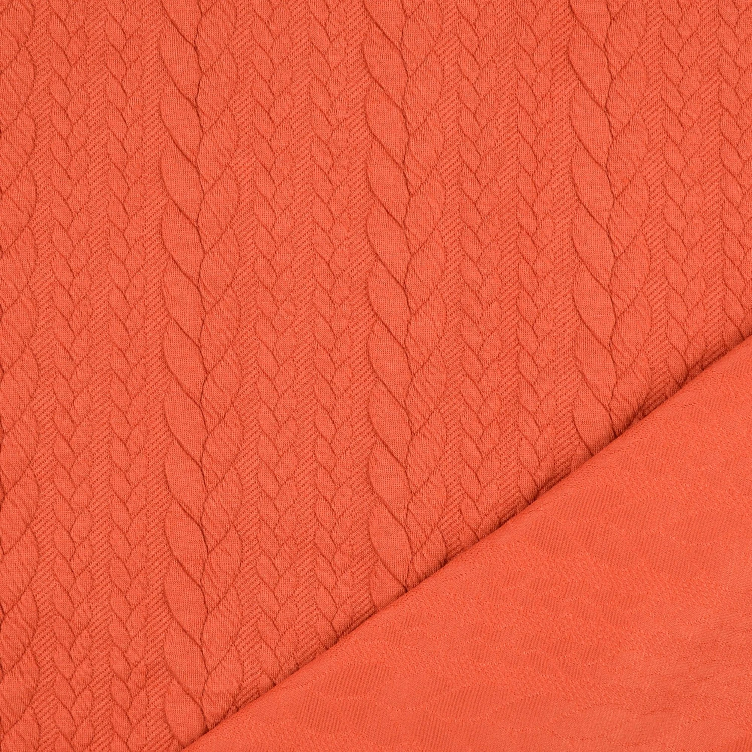 Jersey Sweat 3D Gefüttert Terrakotta 2 Jersey Sweat 3D Gefüttert Terrakotta – Bild 2