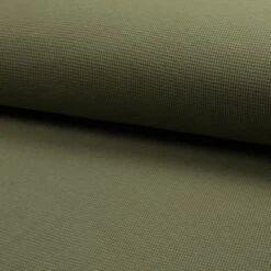 Jersey Baumwolle Geprägt Einfarbig Khaki