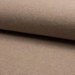 Jersey Baumwolle Geprägt Einfarbig Beige Meliert