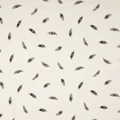 Baumwolljersey Federn Ecru