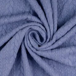 Jersey Sweat 3D Gefüttert Blau