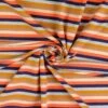 Jersey Baumwolle Streifen Braun Orange
