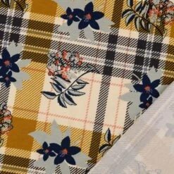 Jersey Baumwolle Tartan Blumen Blumen Marineblau Ecru -Nähzubehör Verkäufe 2024 7c976be269231cec0e9242f8ab5ce6b714ea0104 314784 2