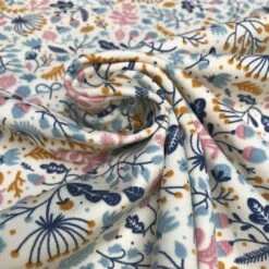 Baumwolljersey Bunt/Ecru