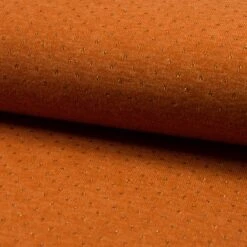 Jersey Punkte Lurex Orange Meliert