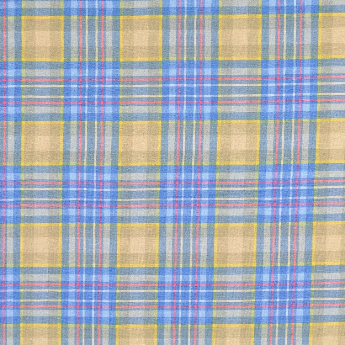 Jersey Digital Print Stretch Tartan Blau 1 Jersey Digital Print Stretch Tartan Blau