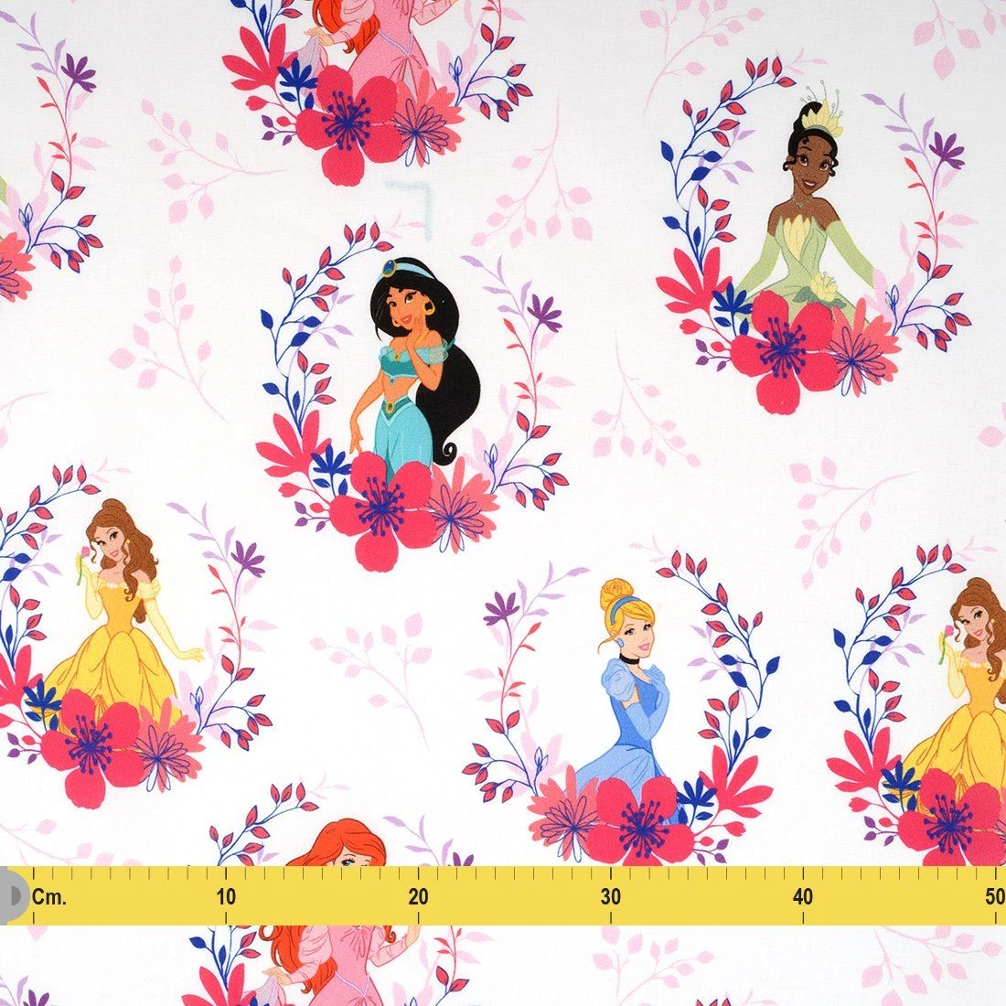 Disney Prinzessinnen Cretonne Lizenzstoff 2 Disney Prinzessinnen Cretonne Lizenzstoff – Bild 2