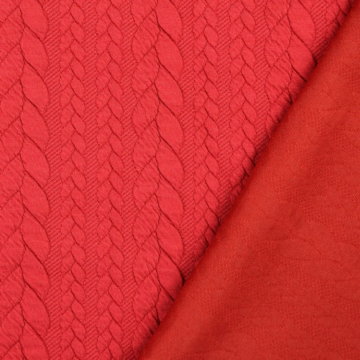 Jersey Sweat 3D Gefüttert Rot 3 Jersey Sweat 3D Gefüttert Rot – Bild 3