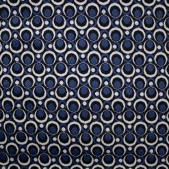 Jacquard-Jersey Vintage Marineblau