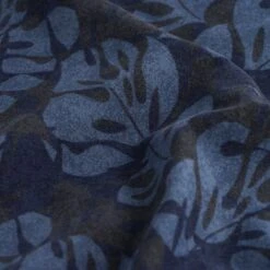 Jersey Baumwolle Palmenprint Marineblau