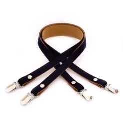 2 Schwarze Lederstreifen Zum Klemmen 62 Cm - Miyako