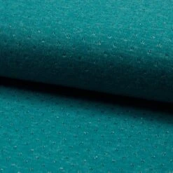 Jersey Punkte Lurex Blau Meliert