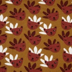 Jersey Baumwolle Tiger-KopfOcker