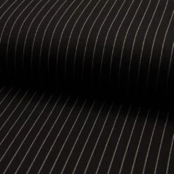 Jersey Viskose Streifen Weiß/Schwarz
