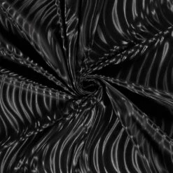 Softshell-Stoff Wellen Schwarz