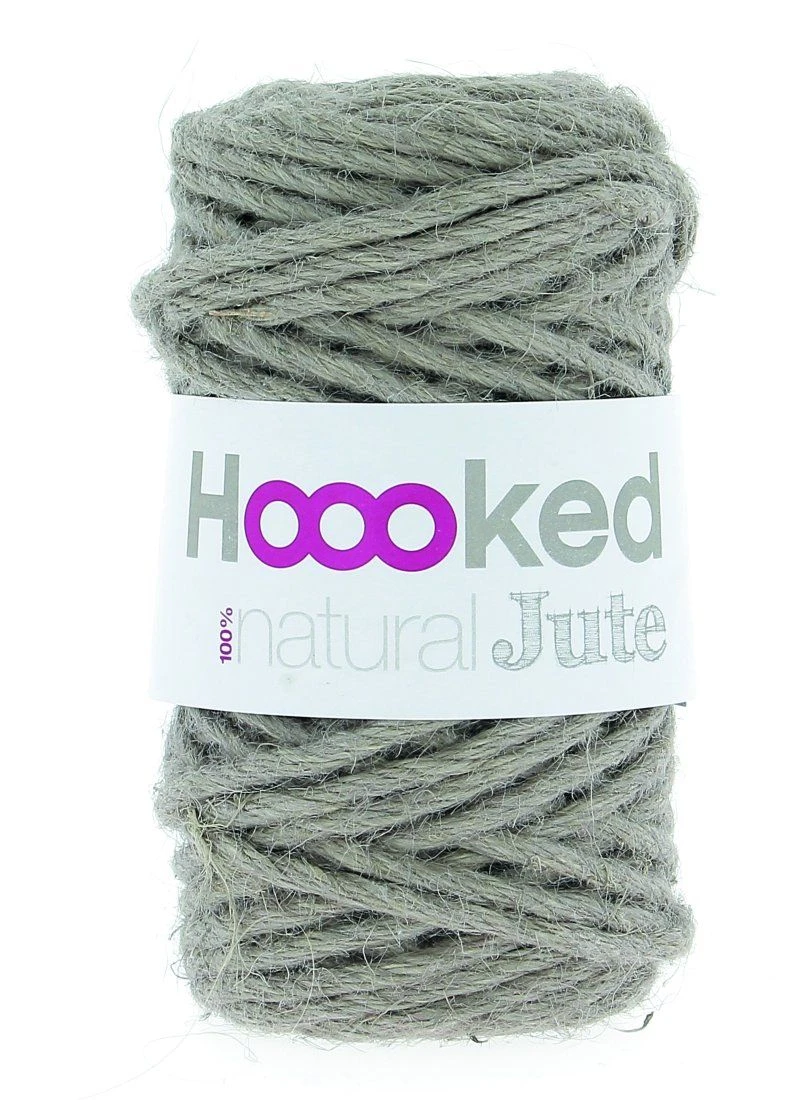 Jute Strickgarn Hooked Taupe 1 Jute Strickgarn Hooked Taupe