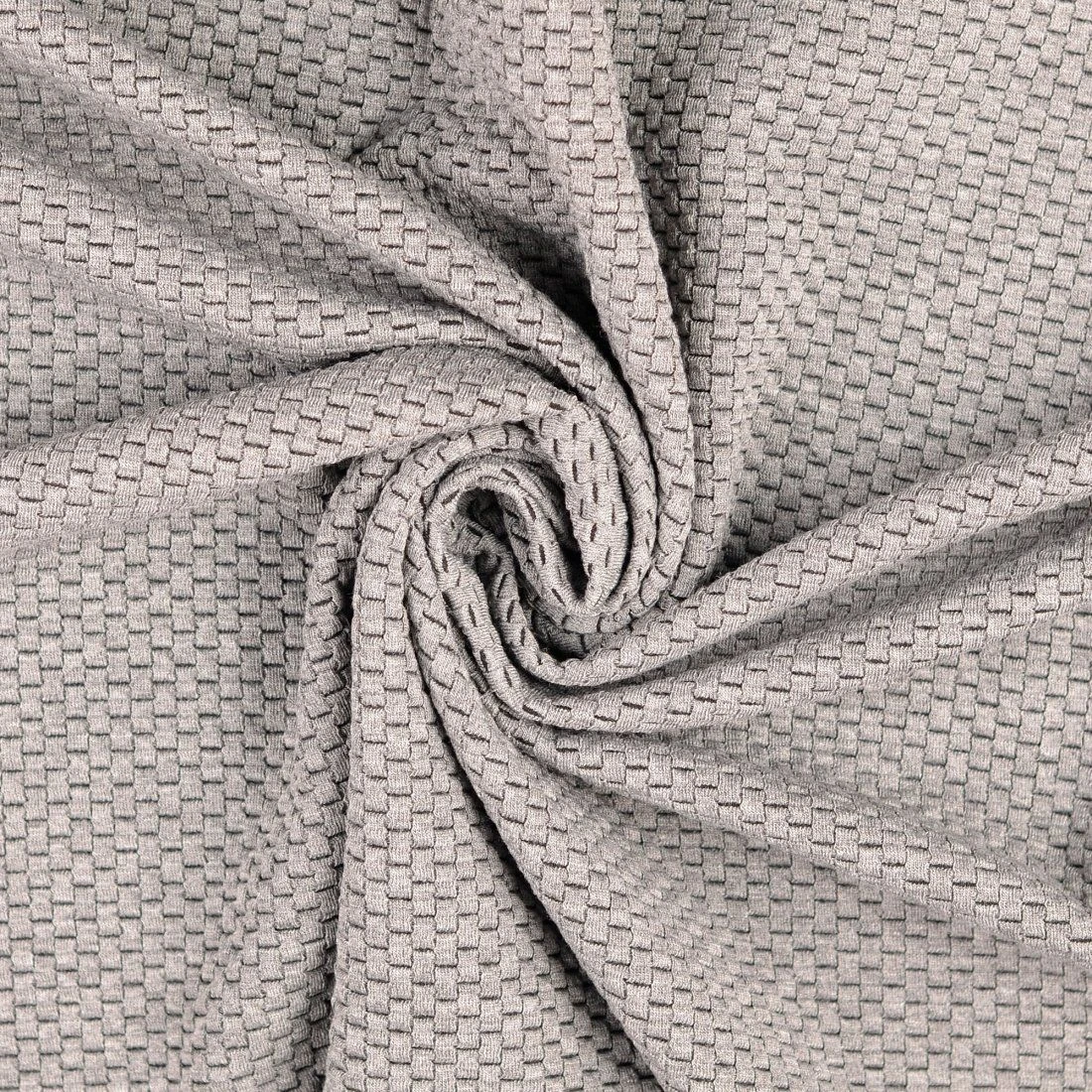 Strickstoff Bubble Polyester Viskose Grau 1 Strickstoff Bubble Polyester Viskose Grau