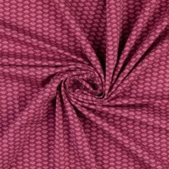 Jersey Baumwolle Blumen Rosa