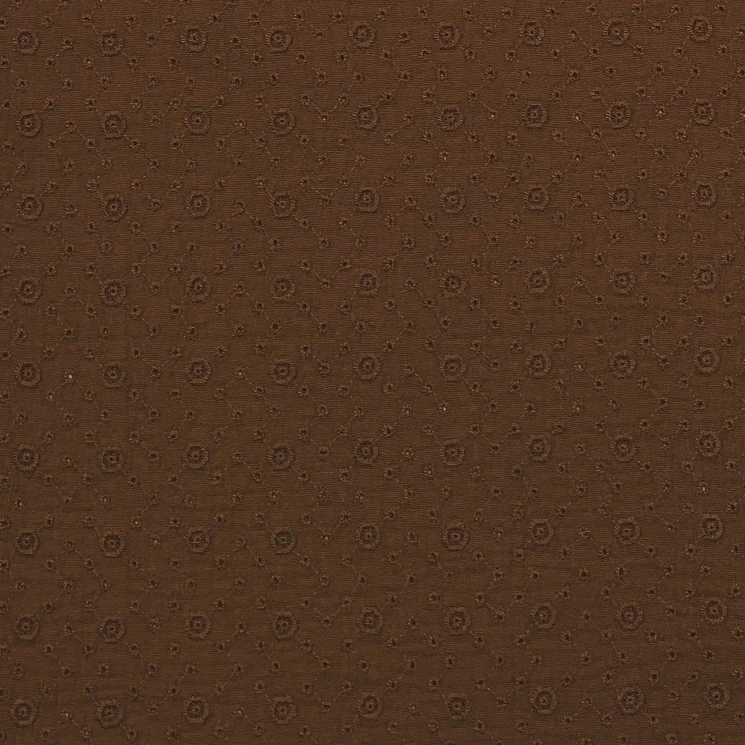 Musselin Blumige Stickereien Kakao 2 Musselin Blumige Stickereien Kakao – Bild 2