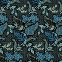 Viskosejersey Blumenblau