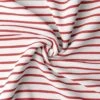 Baumwolljersey Streifen Rot Weiß