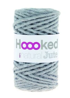 Jute Strickgarn Hooked Grau