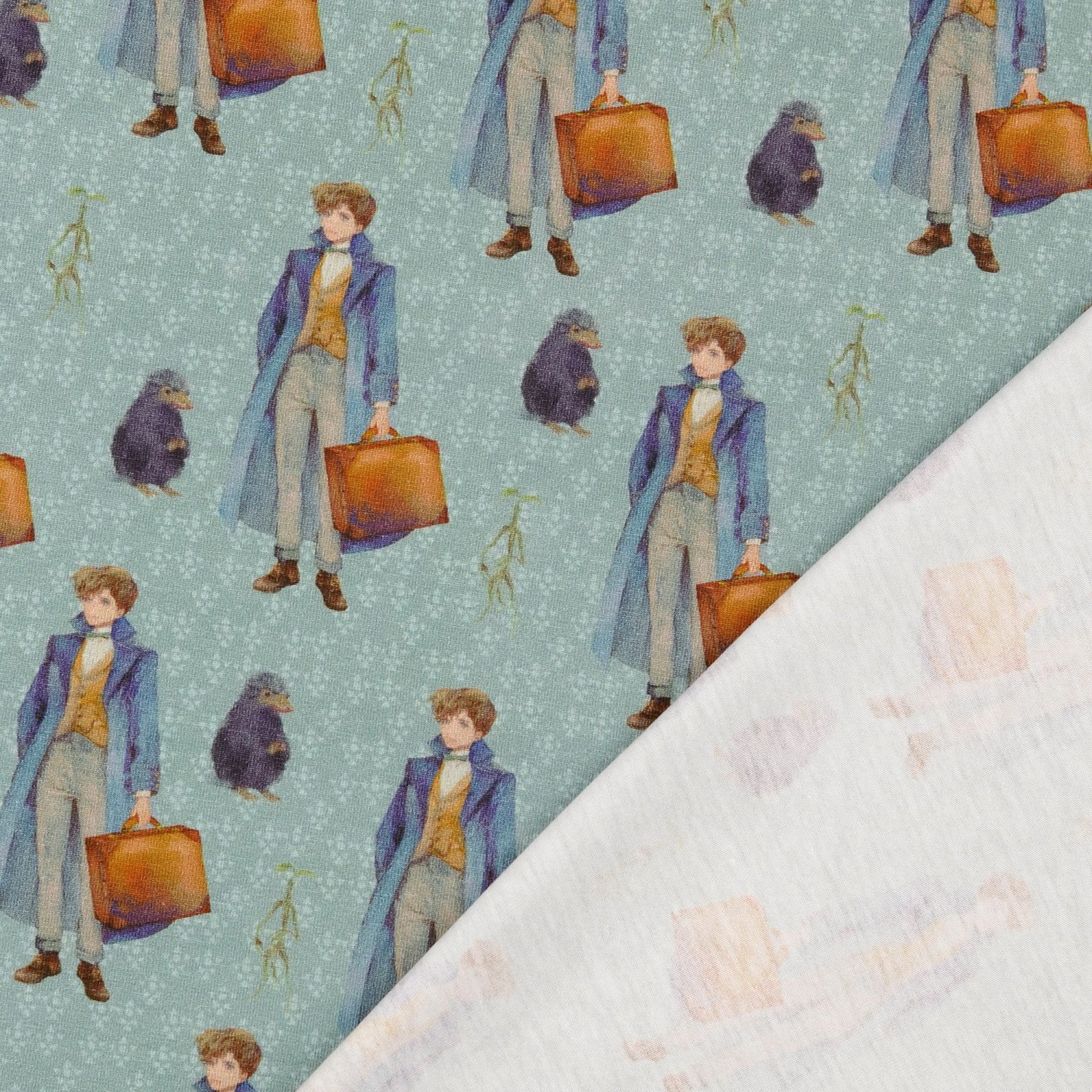 Jersey Digital Print Drache Norbert Türkis 3 Jersey Digital Print Drache Norbert Türkis – Bild 3