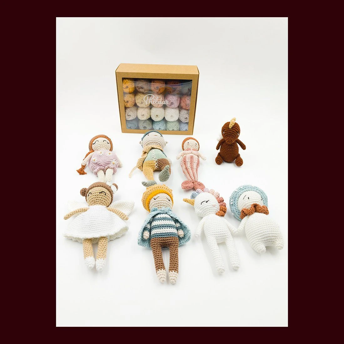 Box Mit 20 Mini-Knäueln Aus 100% Baumwolle Für Amigurumis 2 Box Mit 20 Mini-Knäueln Aus 100% Baumwolle Für Amigurumis – Bild 2