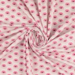 Jersey Baumwolle Grau Rosa