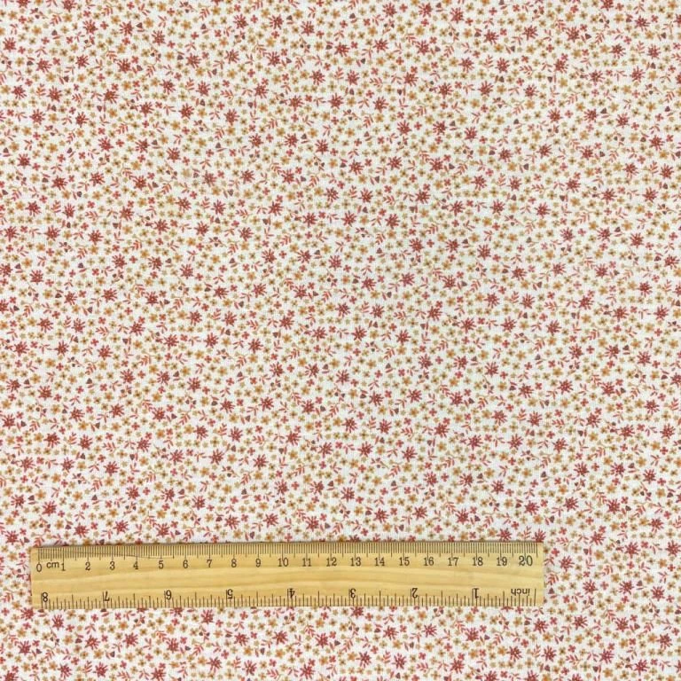 Musselin Rosendruck Ocker 2 Musselin Rosendruck Ocker – Bild 2