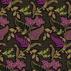 Viskosejersey Blumen Violette