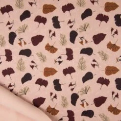Softshell Blätterprint Rosa
